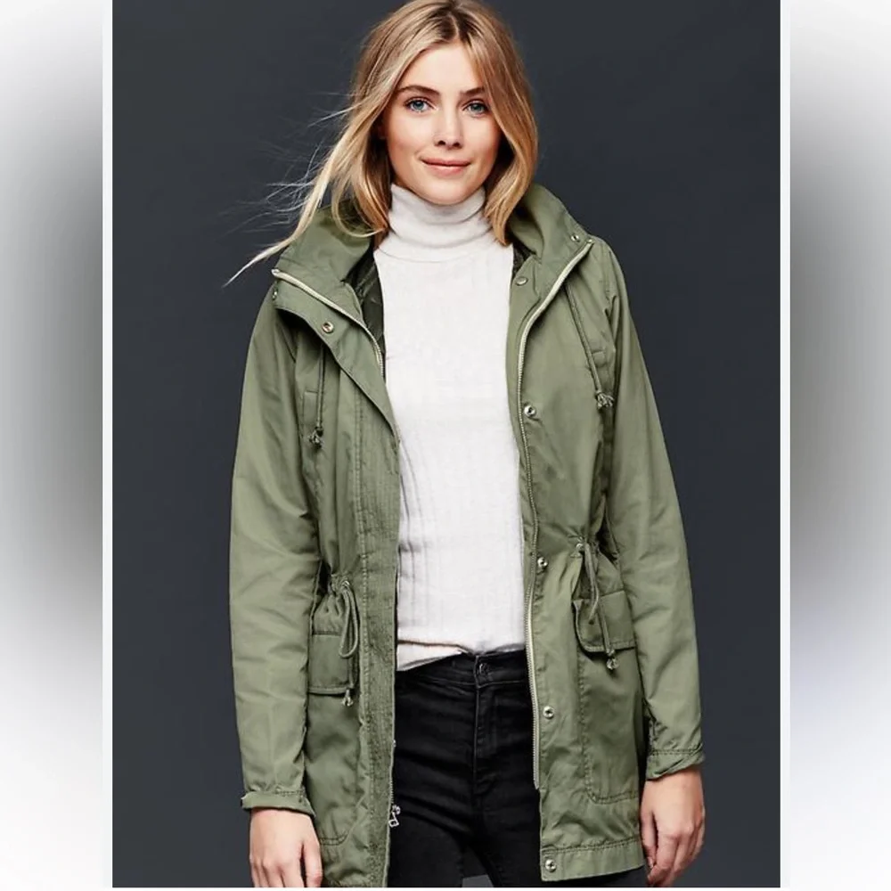 GAP Olive Green Women's Parka Jacket